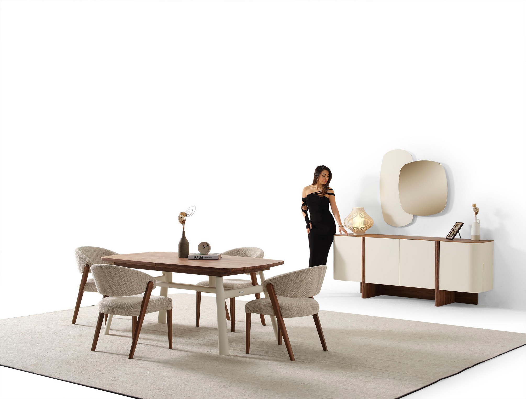 JOSEP HOME - AHUSE CEVİZ YEMEK ODASI Ahuse Ceviz Yemek Odası - Görsel 1