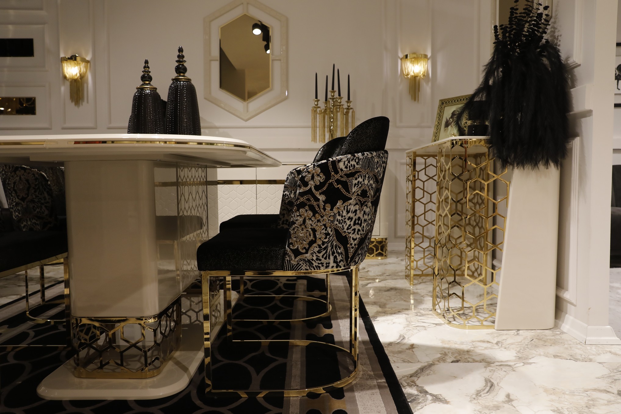 _MG_6512 Fendi Titanyum Yemek Odası - Görsel 1