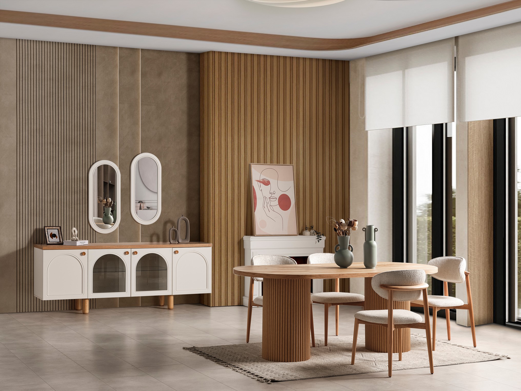 NEK-003666 Pera Yemek Odası - Görsel 1