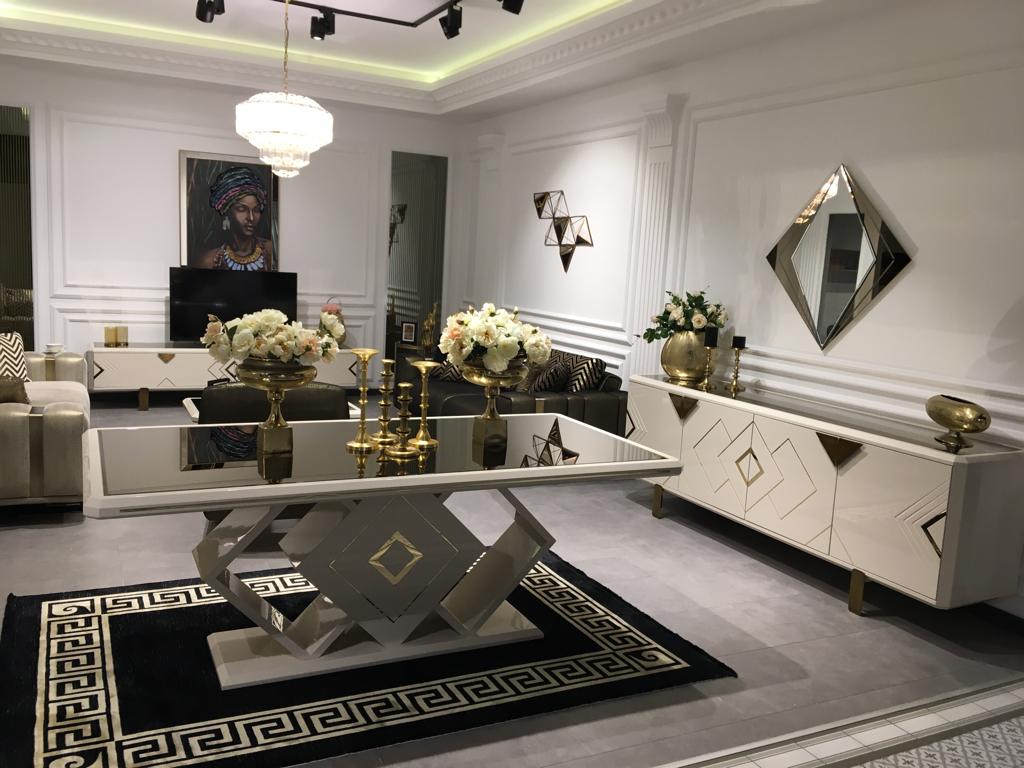 VERSACE KREM YEMEK ODASI Versace Yemek Odası - Görsel 1