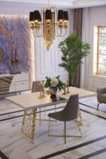 Uludağ Yemek Odası Gold - Görsel 3